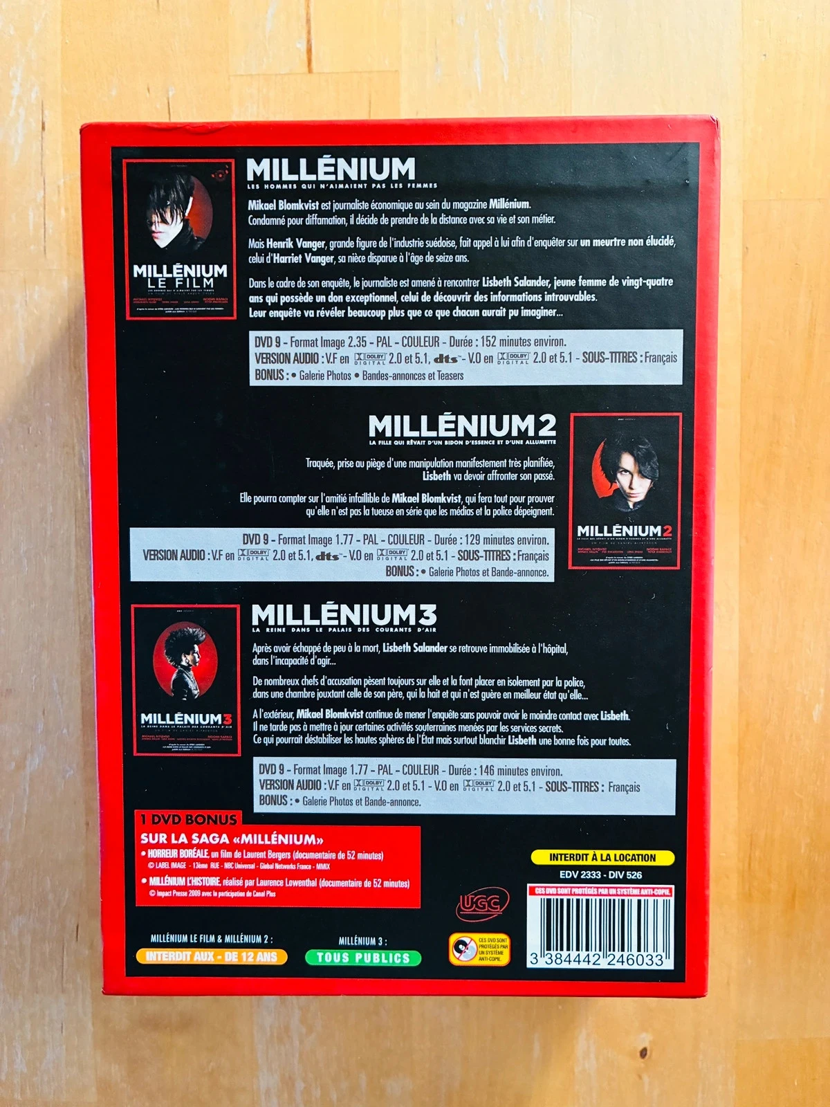 Caixa de DVD trilogia Milênio – photo 2